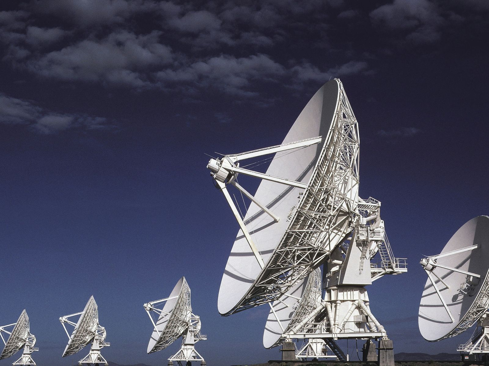Transmission towers, substation, or telecom infrastructure at scale.