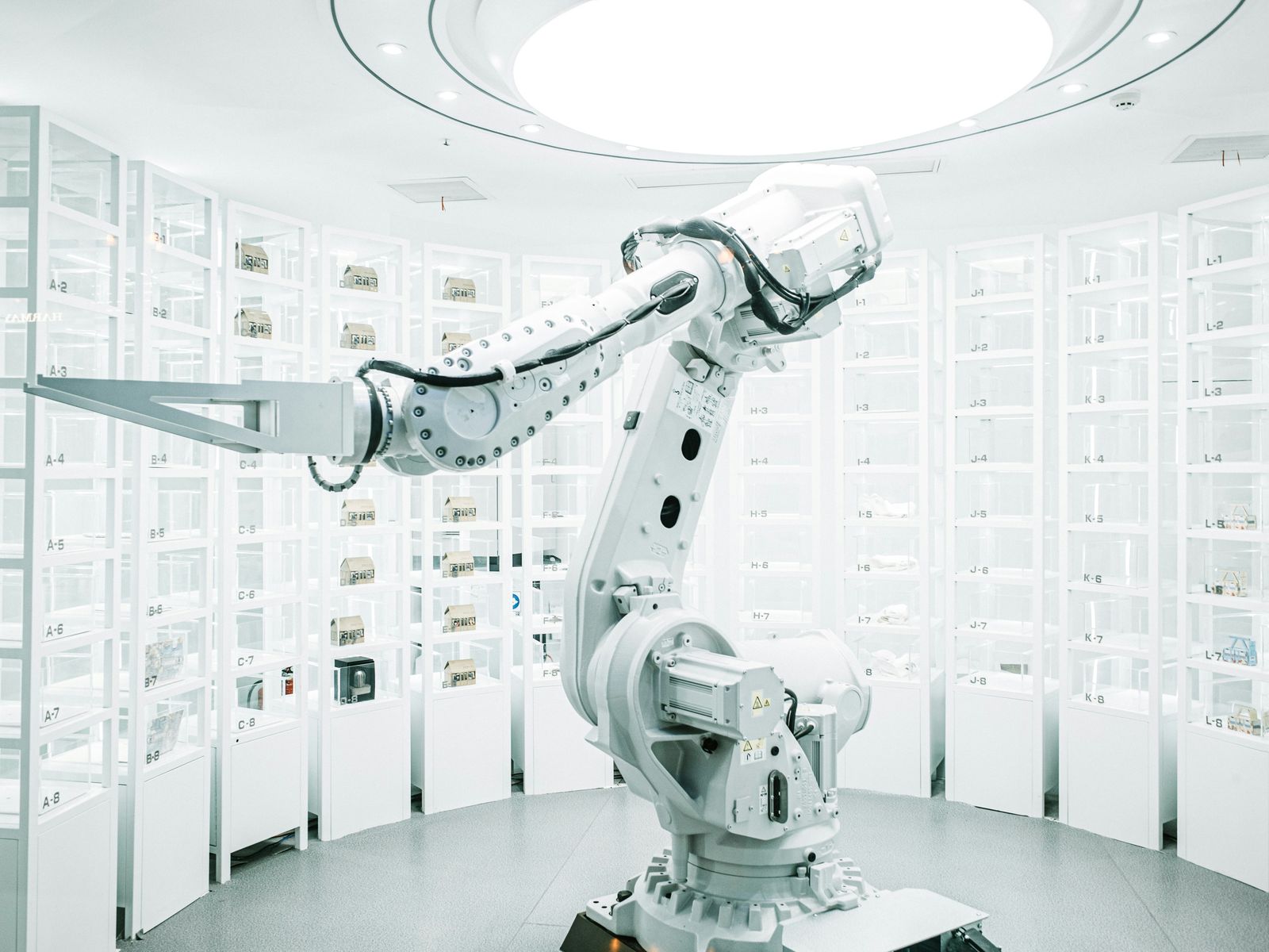 Industrial or humanoid robotics. Avoid consumer-toy imagery.